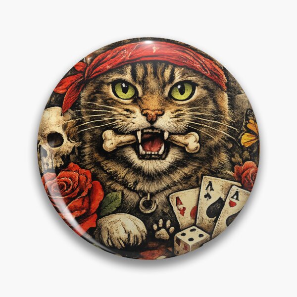 Item preview, Untamed cat with a rebellious flair designed and sold by Katze49.