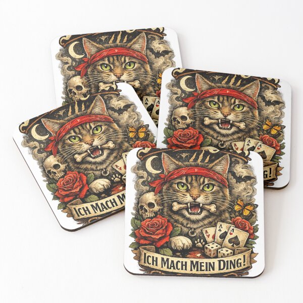 Item preview, Untamed cat with a rebellious flair designed and sold by Katze49.