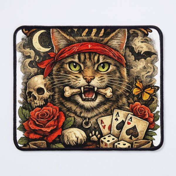 Item preview, Untamed cat with a rebellious flair designed and sold by Katze49.