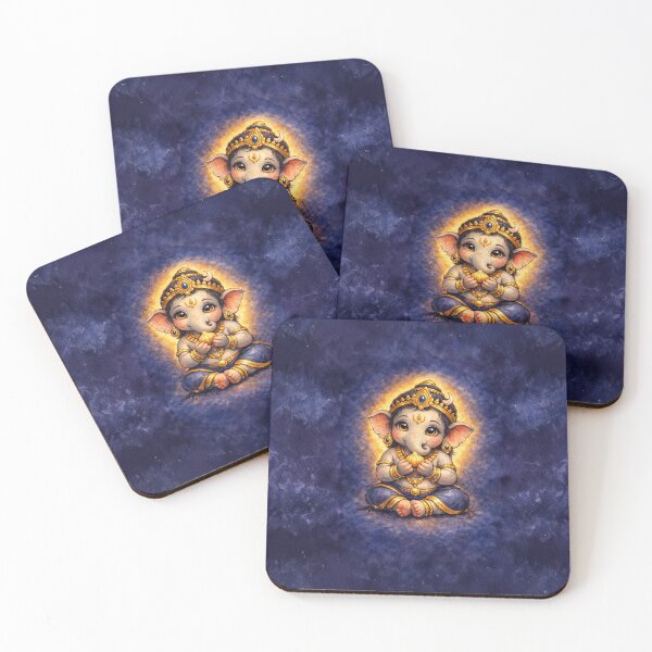 Item preview, Baby Ganesha with Modak Cute Hindu Spiritual Art designed and sold by Sarasvati’s Divine Art.