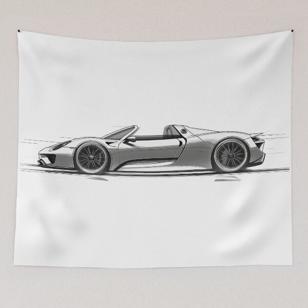 Item preview, 918 Supercar sketch designed and sold by blackdogshop.