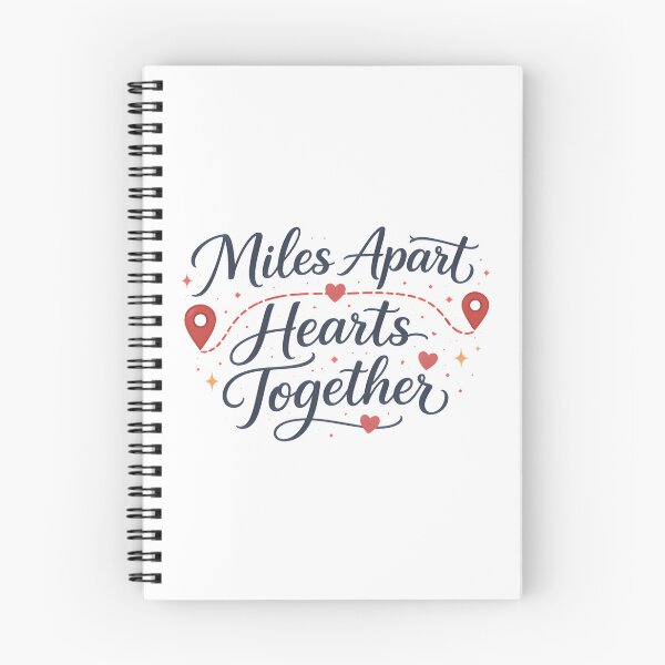 Item preview, Miles Apart Hearts Together Romantic Long Distance Quote designed and sold by MANA-Goods.