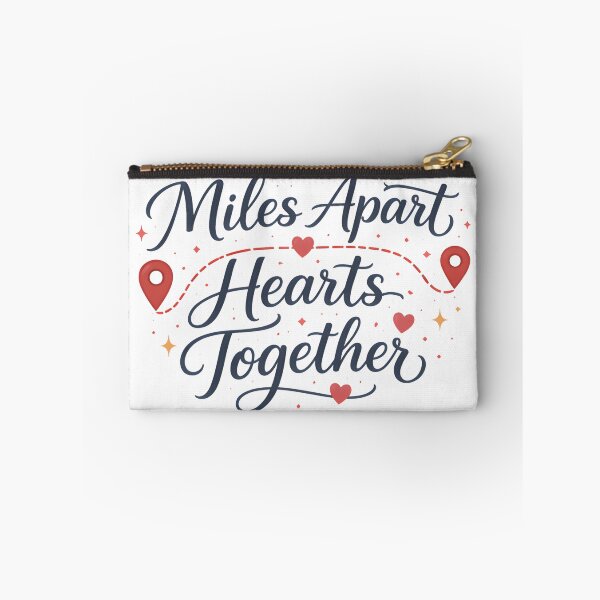 Item preview, Miles Apart Hearts Together Romantic Long Distance Quote designed and sold by MANA-Goods.