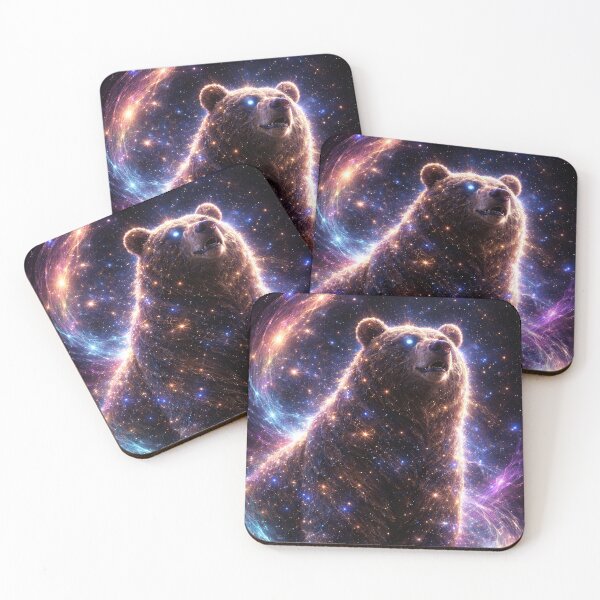 Item preview, Cosmic Bear in Space – Galaxy Spirit Animal Art designed and sold by ImaginingNebulae.