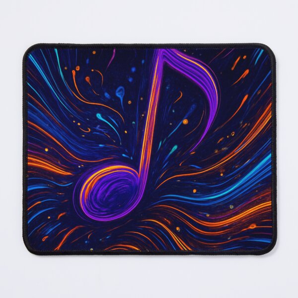 Item preview, Cosmic Musical Note in Neon Abstract Art designed and sold by Golazos.