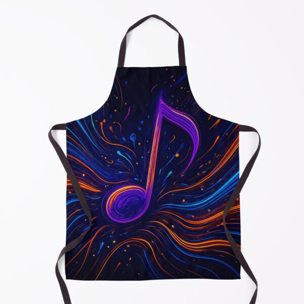 Item preview, Cosmic Musical Note in Neon Abstract Art designed and sold by Golazos.