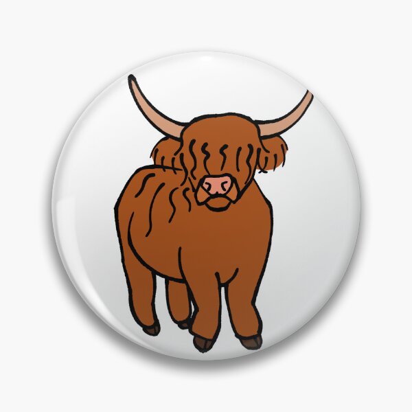 Item preview, Woolly Highland Cow Doodle designed and sold by Bearmoth Arts.