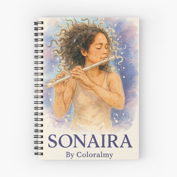 Item preview, Sonaira — Expressive artistic illustration inspired by music. By COLORALMY designed and sold by Coloralmy.