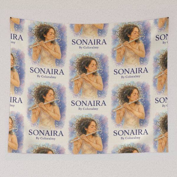 Item preview, Sonaira — Expressive artistic illustration inspired by music. By COLORALMY designed and sold by Coloralmy.