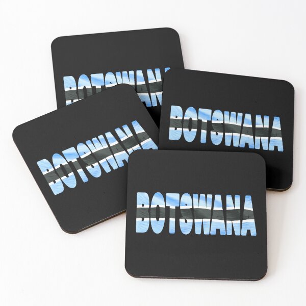 Item preview, BOTSWANA - Flag Flying in Wind cut to Letters Souvenir Sticker Shirt designed and sold by Adam Gormley.