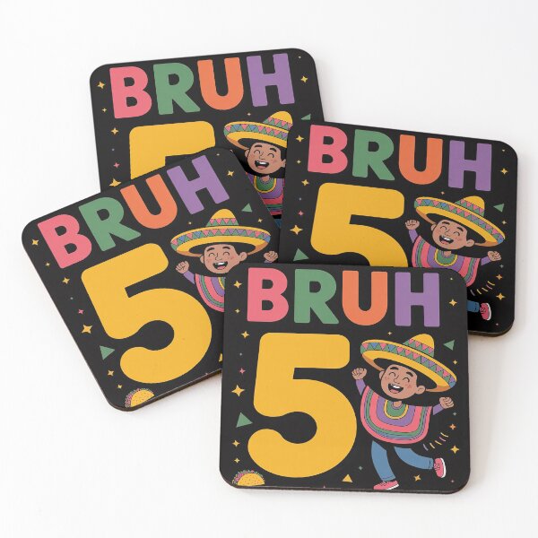 Item preview, Bruh I'm 5 Let's Fiesta Cinco De Mayo I'm 5 Dabbing Poncho designed and sold by Vexat062Art.