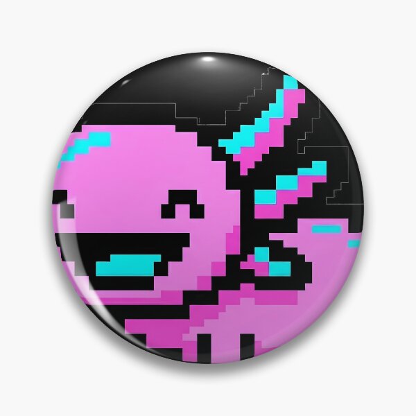 Item preview, Funny Axolotl No Thoughts Head Empty Retro Pixel Art designed and sold by ClubChaos.
