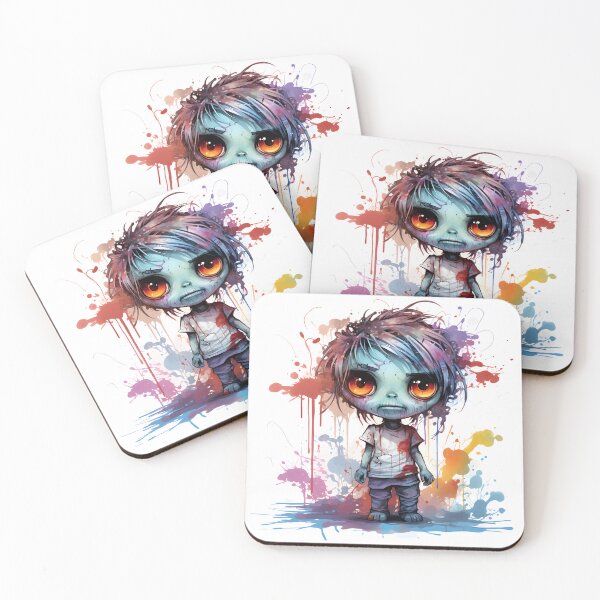 Item preview, Colourful Watercolour Zombie Kid designed and sold by Poison-Potion.