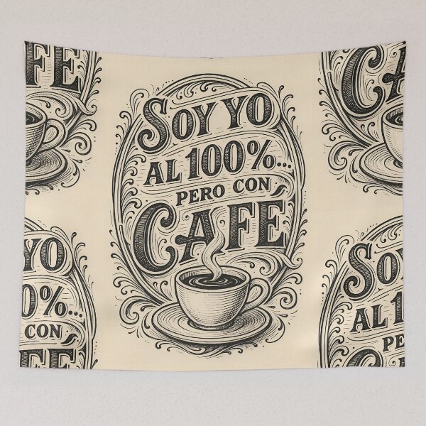 Item preview, It's me 100%... but with coffee (Black and White Version)Version 1 — By COLORALMY designed and sold by Coloralmy.