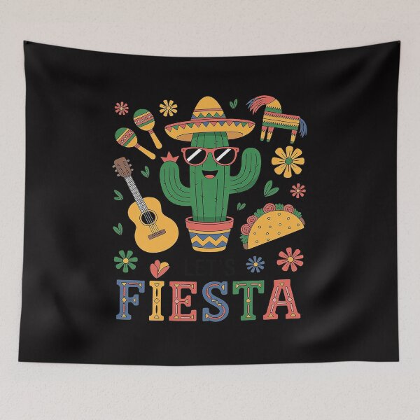 Item preview, Cinco De Mayo Mexican Cactus Lets Fiesta Party Women designed and sold by Vexat062Art.