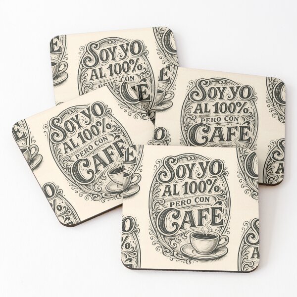 Item preview, It's me 100%... but with coffee (Black and White Version)Version 2 — By COLORALMY designed and sold by Coloralmy.