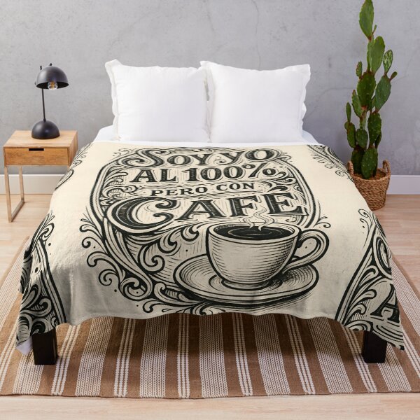 Item preview, It's me 100%... but with coffee (Black and White Version)Version 2 — By COLORALMY designed and sold by Coloralmy.