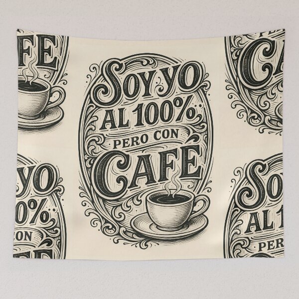 Item preview, It's me 100%... but with coffee (Black and White Version)Version 2 — By COLORALMY designed and sold by Coloralmy.