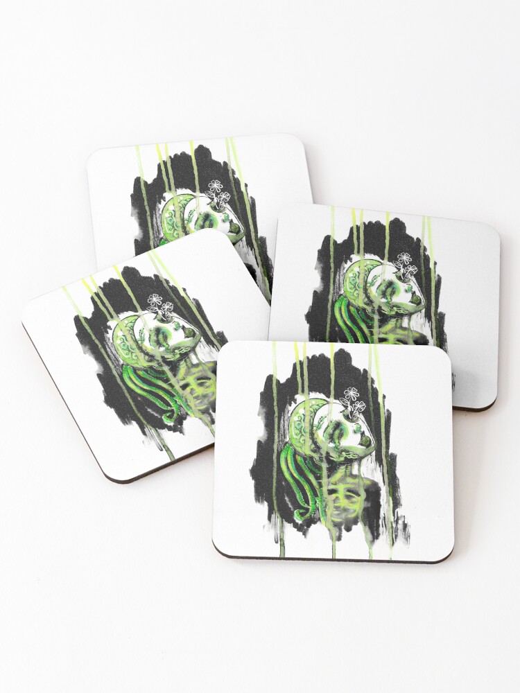Thumbnail 1 of 5, Coasters (Set of 4), Toxicity  designed and sold by CryptCreation.