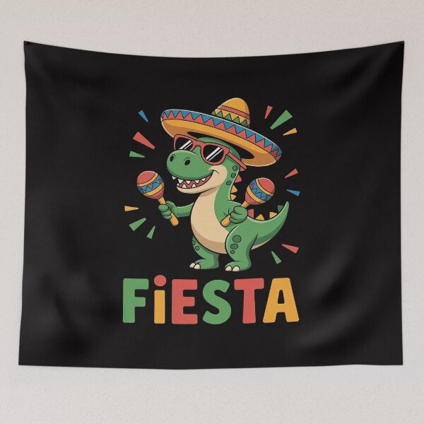 Item preview, Let's Fiesta, Mexican Dinosaur Kids Boys Funny Cinco De Mayo designed and sold by PattonJillian.