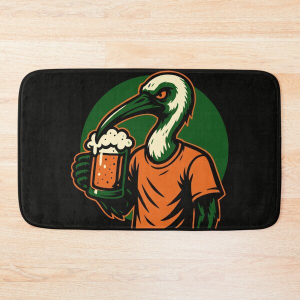 Item preview, Ibis Drinking a Beer designed and sold by Ghost on Toast.