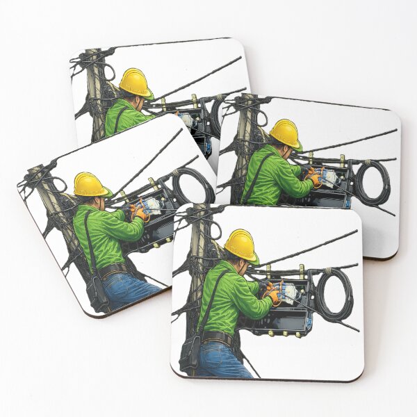 Item preview, Fiber Optic Technician at Work – Telecom Network Installation Illustration designed and sold by RPaulino Images.
