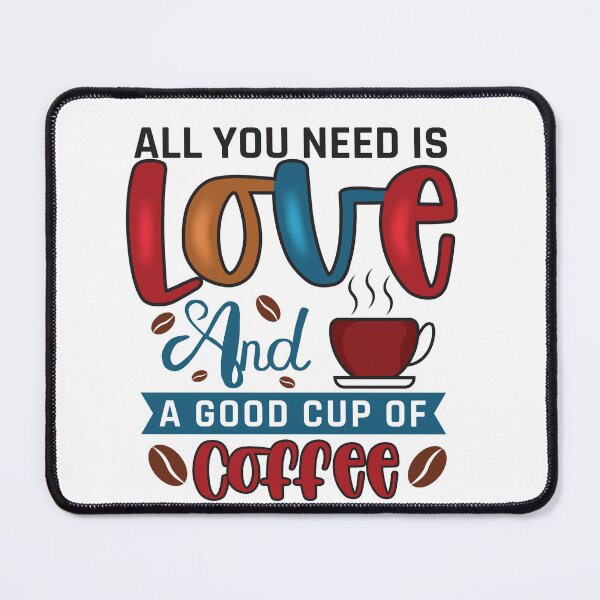 Item preview, "Love and Coffee" Minimalist Typography T-Shirt for Caffeine Lovers and Romantics designed and sold by ChameraDesign.