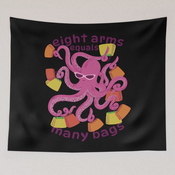 Item preview, Shopaholic Octopus Cute Shopping Design designed and sold by utrgwwtbl53.