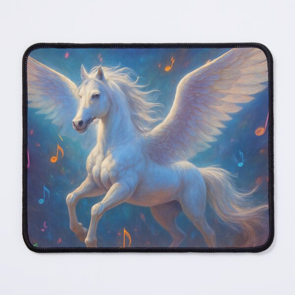 Item preview, Magical White Pegasus Dancing Among Musical Notes designed and sold by Golazos.