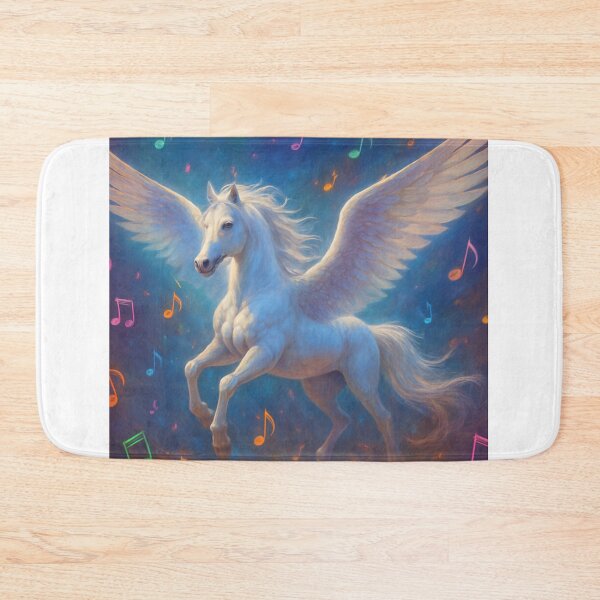 Item preview, Magical White Pegasus Dancing Among Musical Notes designed and sold by Golazos.