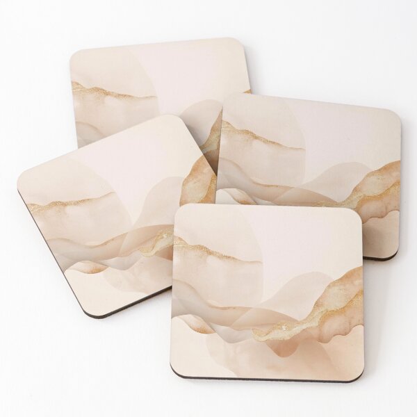 Item preview, Gilded Drift Luxury Organic Fluid Abstract with Gold Dust Accents designed and sold by Cozyartsss.