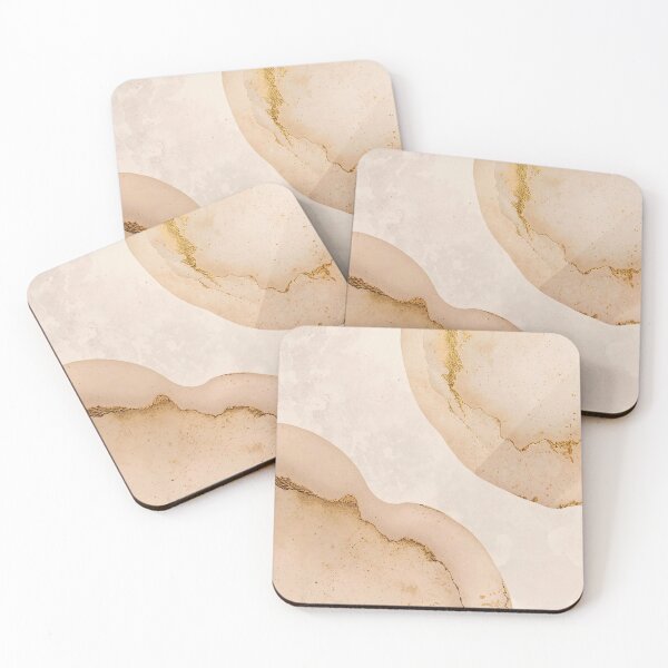 Item preview, Luxury Fluid Terra Abstract with Gilded Mineral Edges designed and sold by Cozyartsss.