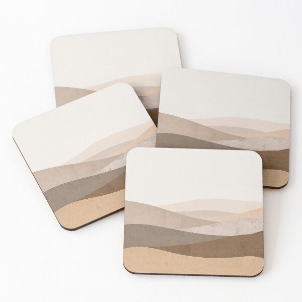 Item preview, Minimalist Layered Desert Landscape Abstract designed and sold by Cozyartsss.