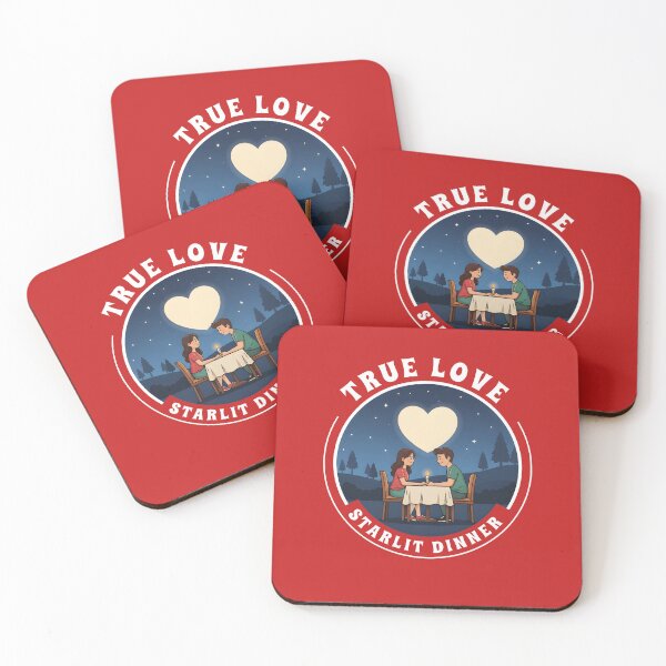 Item preview, True Love Starlit Dinner – Romantic Evening & Couple Design designed and sold by Axivra.