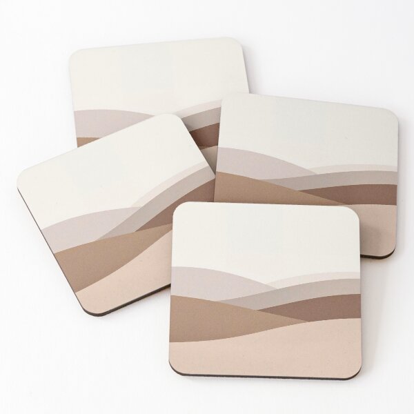 Item preview, Sandstone Echo: Minimalist Mid-Century Modern Rolling Desert Dunes designed and sold by Cozyartsss.