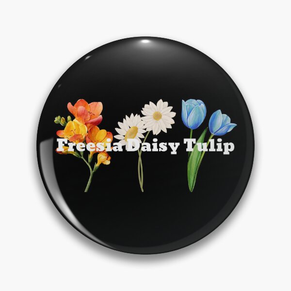 Item preview, freesia daisy tulip - white font designed and sold by "Nice" Guy Recovery Co..