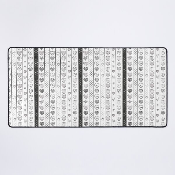 Item preview, Heartstripe – Sketchy Love & Monochrome Flow designed and sold by PatternFlux.