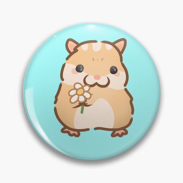 Item preview, Cute Hamster Holding flower designed and sold by Linnsworld.