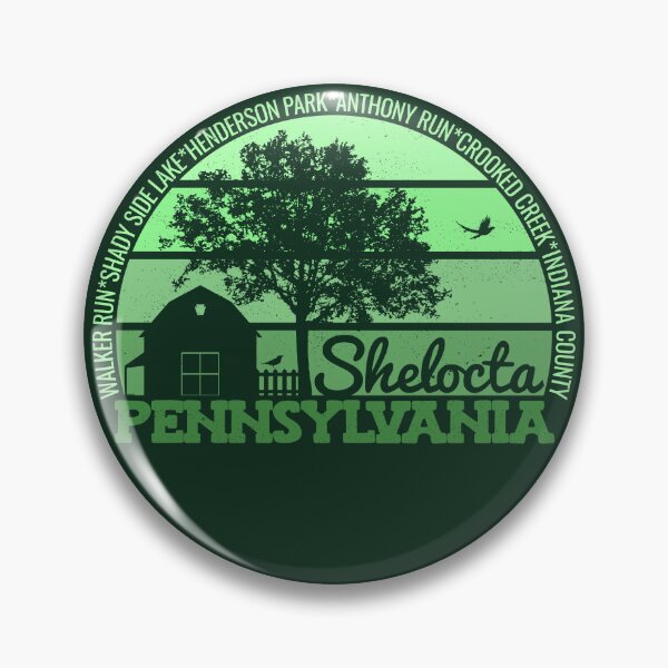 Item preview, Shelocta Pennsylvania Sunset Retro Vintage Local Pride Logo designed and sold by CRHPOD20.