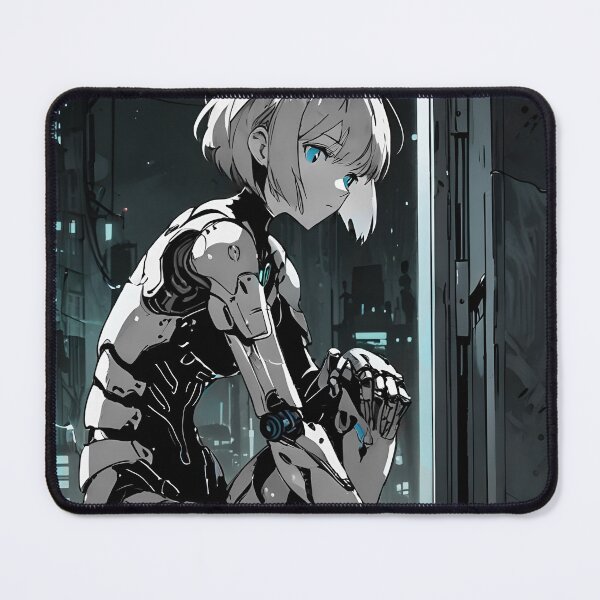 Item preview, ECHO: Monochrome Urban Window Industrial Sentinel | Cute Cyberpunk Anime Girl designed and sold by Sytrics.