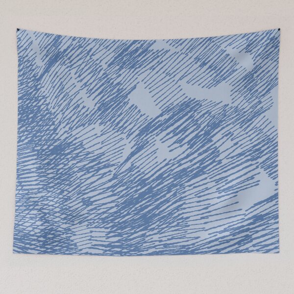 Item preview, Blue scribble designed and sold by Confusedcows.