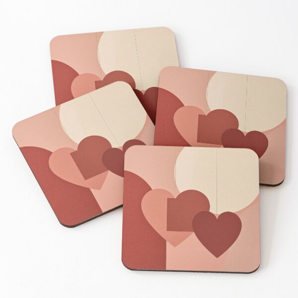 Item preview, Hanging Hearts Modern Mid-Century Valentine Abstract designed and sold by Cozyartsss.