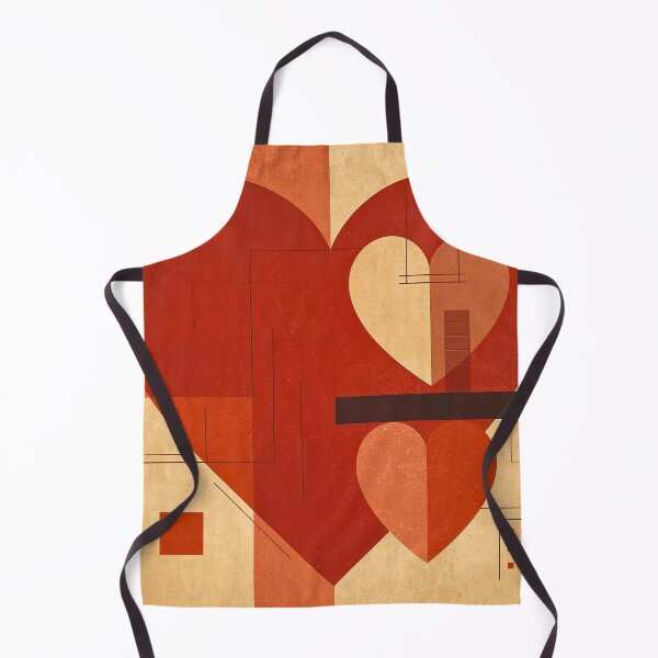 Item preview, Heart Blueprint: Mid-Century Modern Bauhaus Geometric Abstract designed and sold by Cozyartsss.
