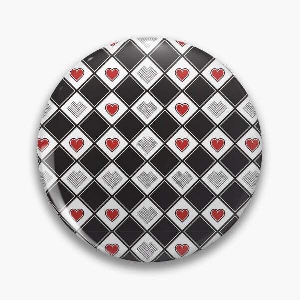 Item preview, Heart Gridlock – Diamonds, Texture & Love Contrast designed and sold by PatternFlux.