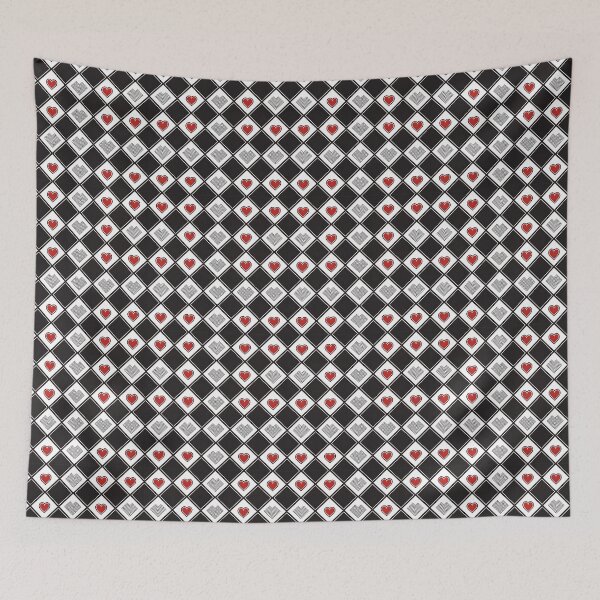 Item preview, Heart Gridlock – Diamonds, Texture & Love Contrast designed and sold by PatternFlux.