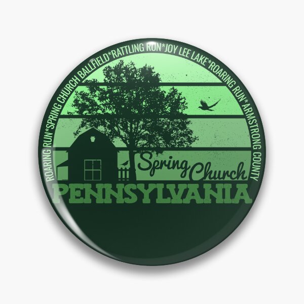 Item preview, Spring Church Pennsylvania Sunset Retro Vintage Local Pride Logo designed and sold by CRHPOD20.