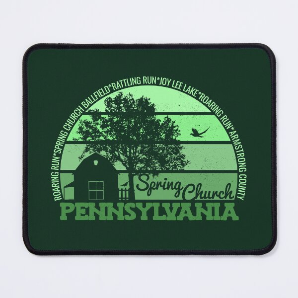 Item preview, Spring Church Pennsylvania Sunset Retro Vintage Local Pride Logo designed and sold by CRHPOD20.