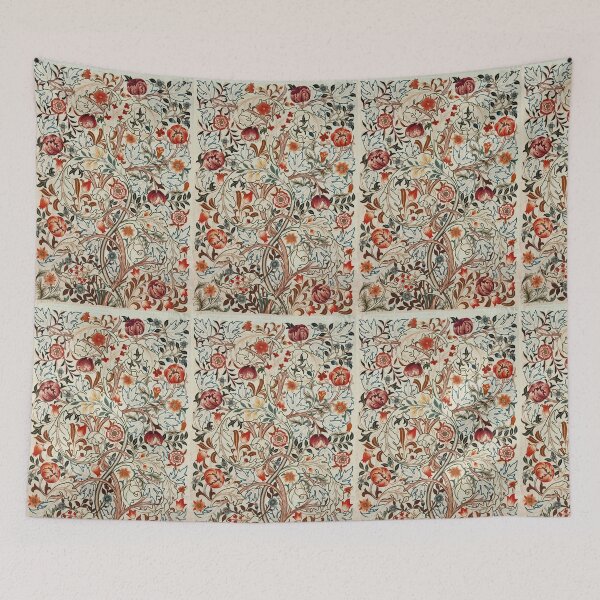 Item preview, Acanthus Portiere | Vintage Arts & Crafts Floral Pattern Art designed and sold by TheAbayArt.