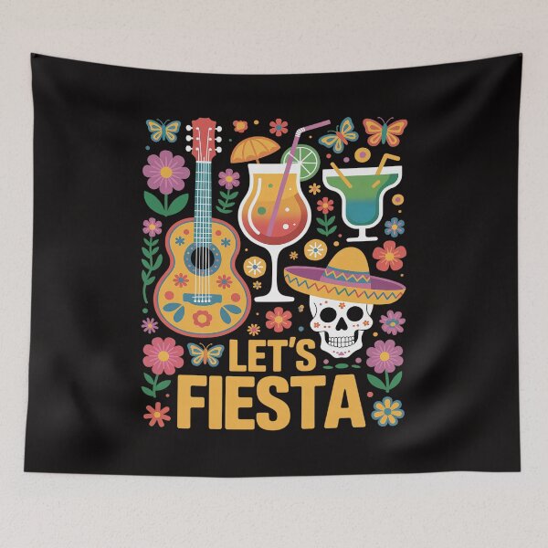 Item preview,  Cinco De Mayo Let's Fiesta Sombrero Hat Guitar Men designed and sold by HesterFoley.