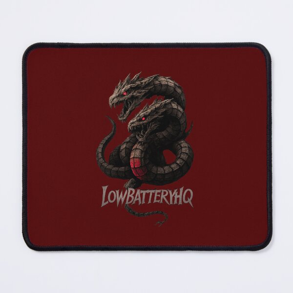 Item preview, LowBatteryHQ Double-Headed Serpent | Dark Metal Snake Emblem designed and sold by LowBatteryHQ.